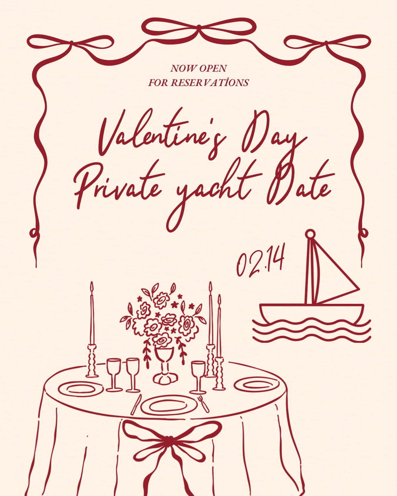 Sevgililer Günü için özel yat turunuzu; dilediğiniz gibi planlayalım♥️